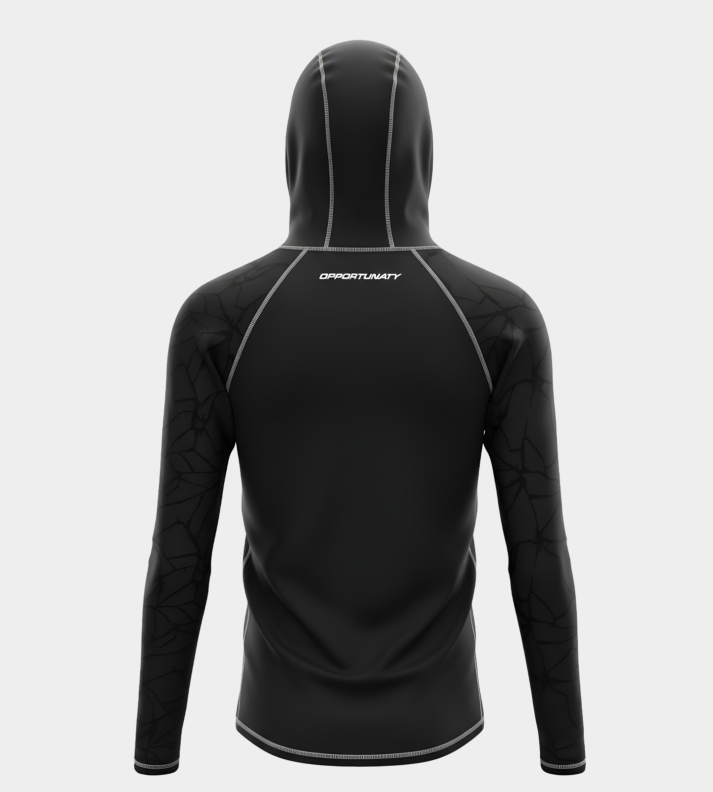 CHITA HOODIE UV SHIRT - BLACK