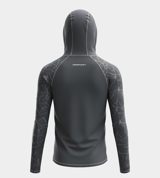 CHITA HOODIE UV SHIRT - CHARCOAL
