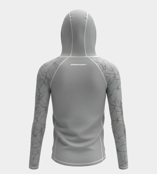 CHITA HOODIE UV SHIRT - GREY