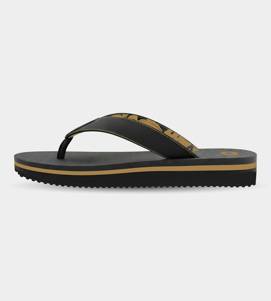 LEAVE ME THERE FLIP FLOP - BEIGE / BLACK