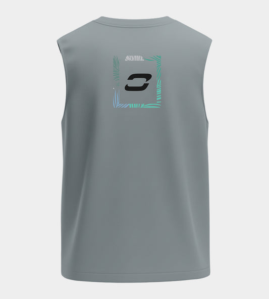 MICRAF TANK TOP - GREY/ BLACK