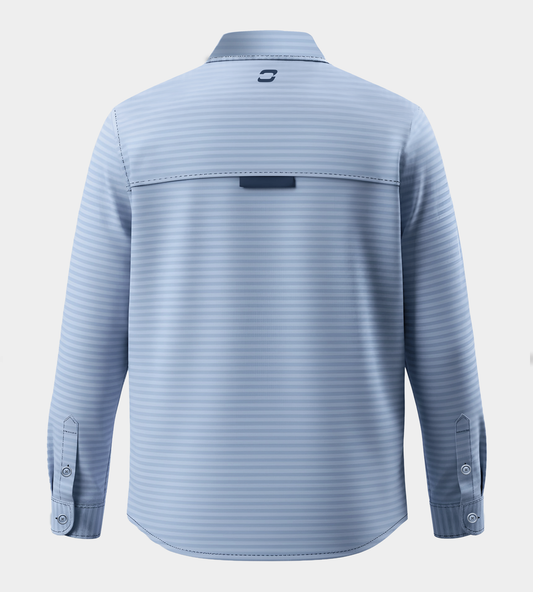 SUMI SLEEVE SHIRT - LIGHT BLUE/ NAVY