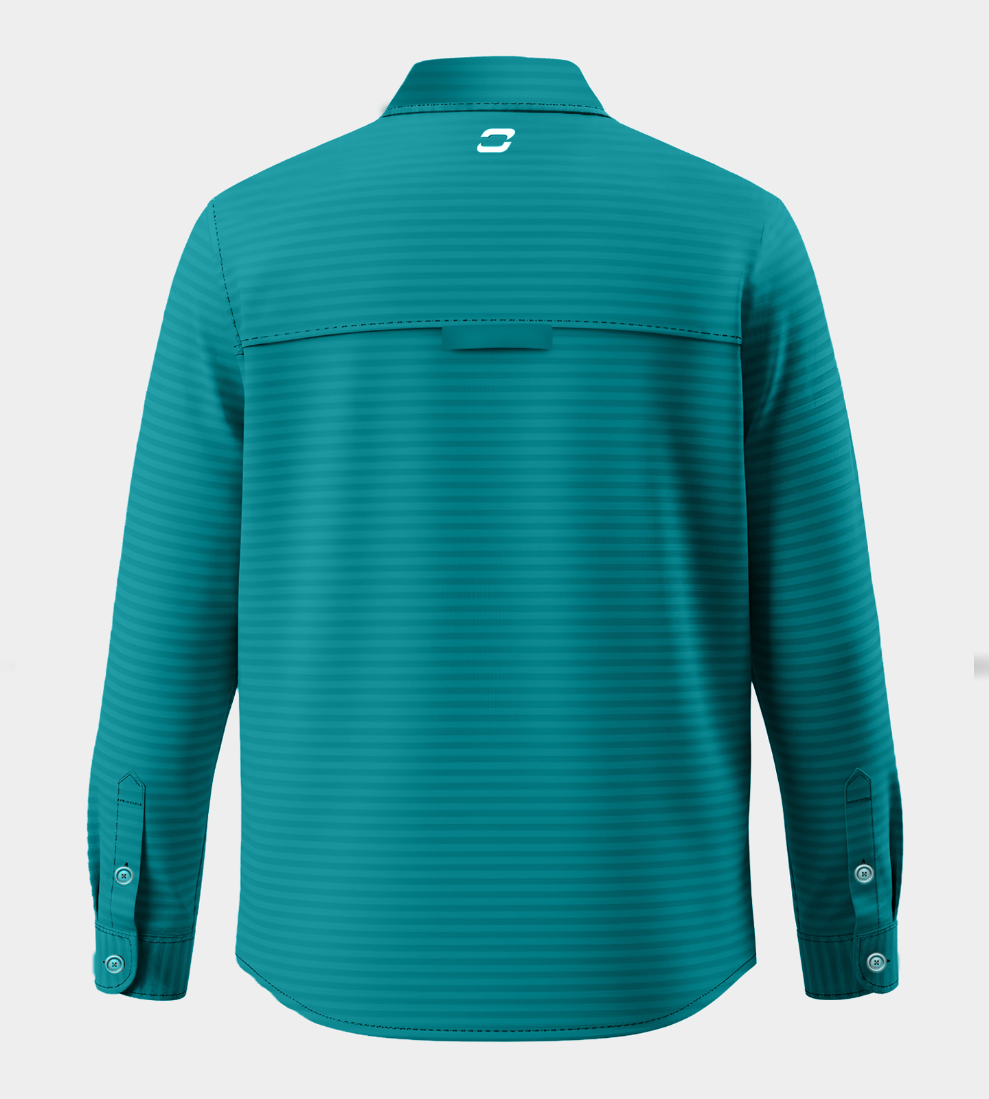 SUMI SLEEVE SHIRT - TEAL - WHITE