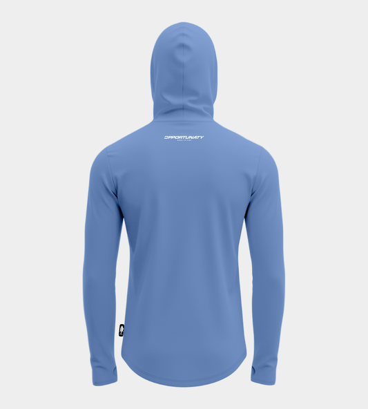 ESSENTIAL HOODED UV SHIRT - DENIM