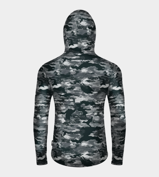 SEAHAZE HOODIE UV SHIRT - BLACK