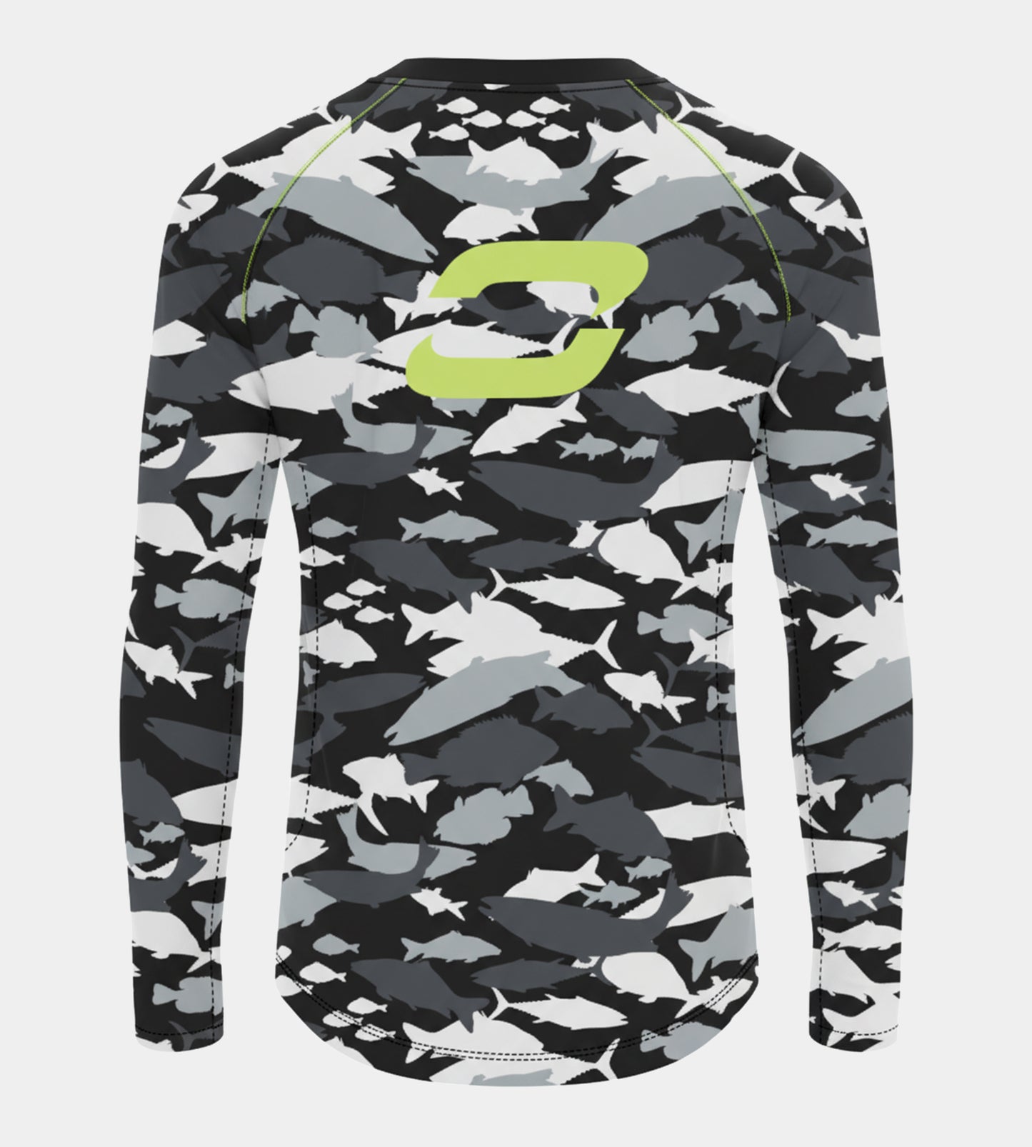 CAMO FISH UV SHIRT- BLACK