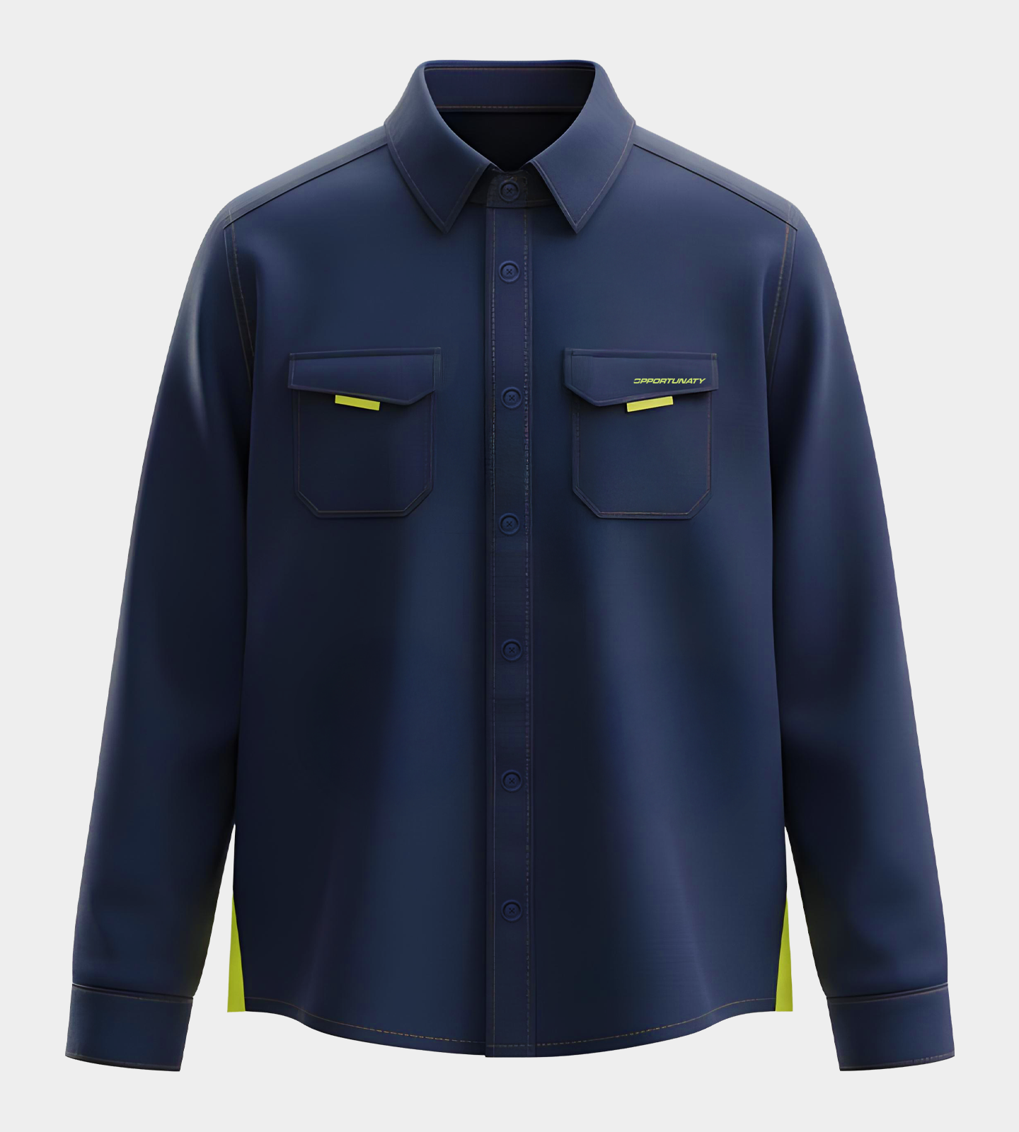 APTA SLEEVE SHIRT - AVY/ LIME