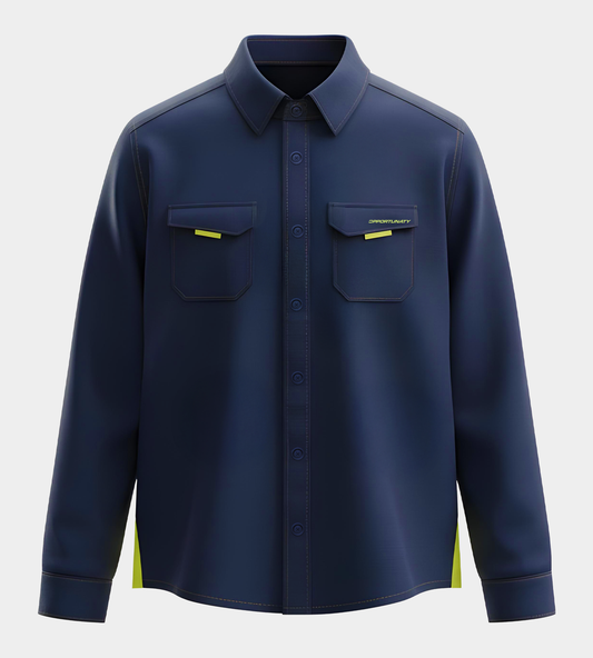 APTA SLEEVE SHIRT - AVY/ LIME