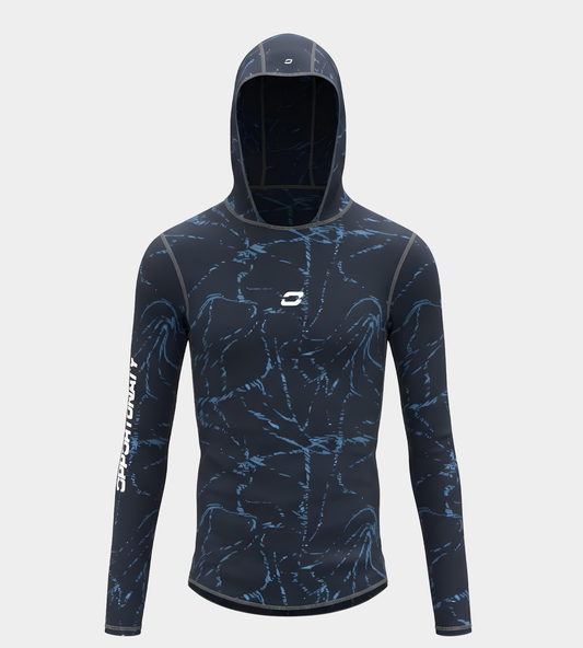 BURNA HOODIE UV SHIRT - NAVY