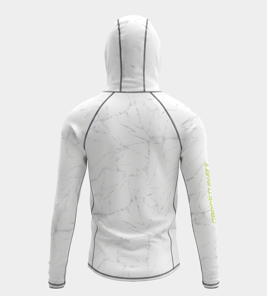 BURNA HOODIE UV SHIRT - WHITE