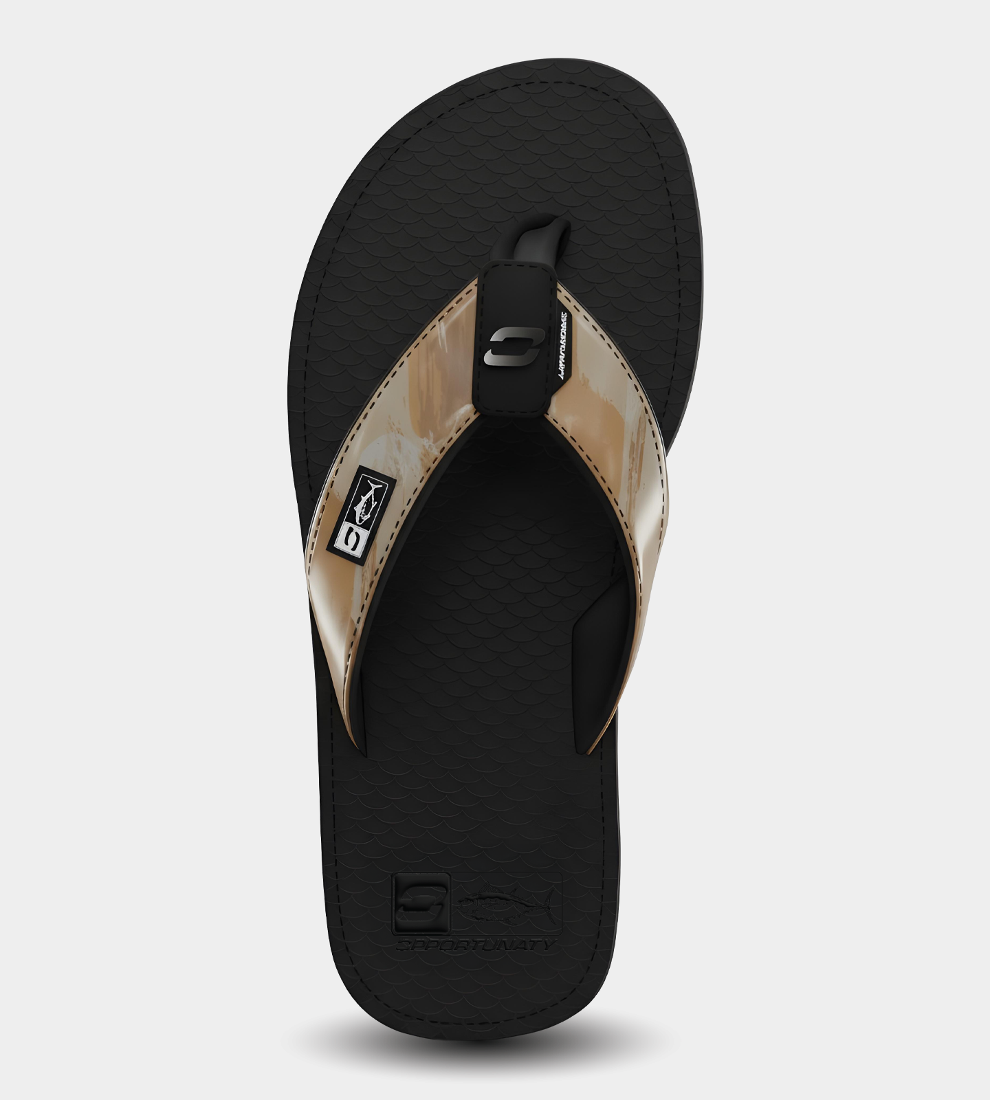 CATCH AND CARRY FLIP FLOP - BRWON / BLACK