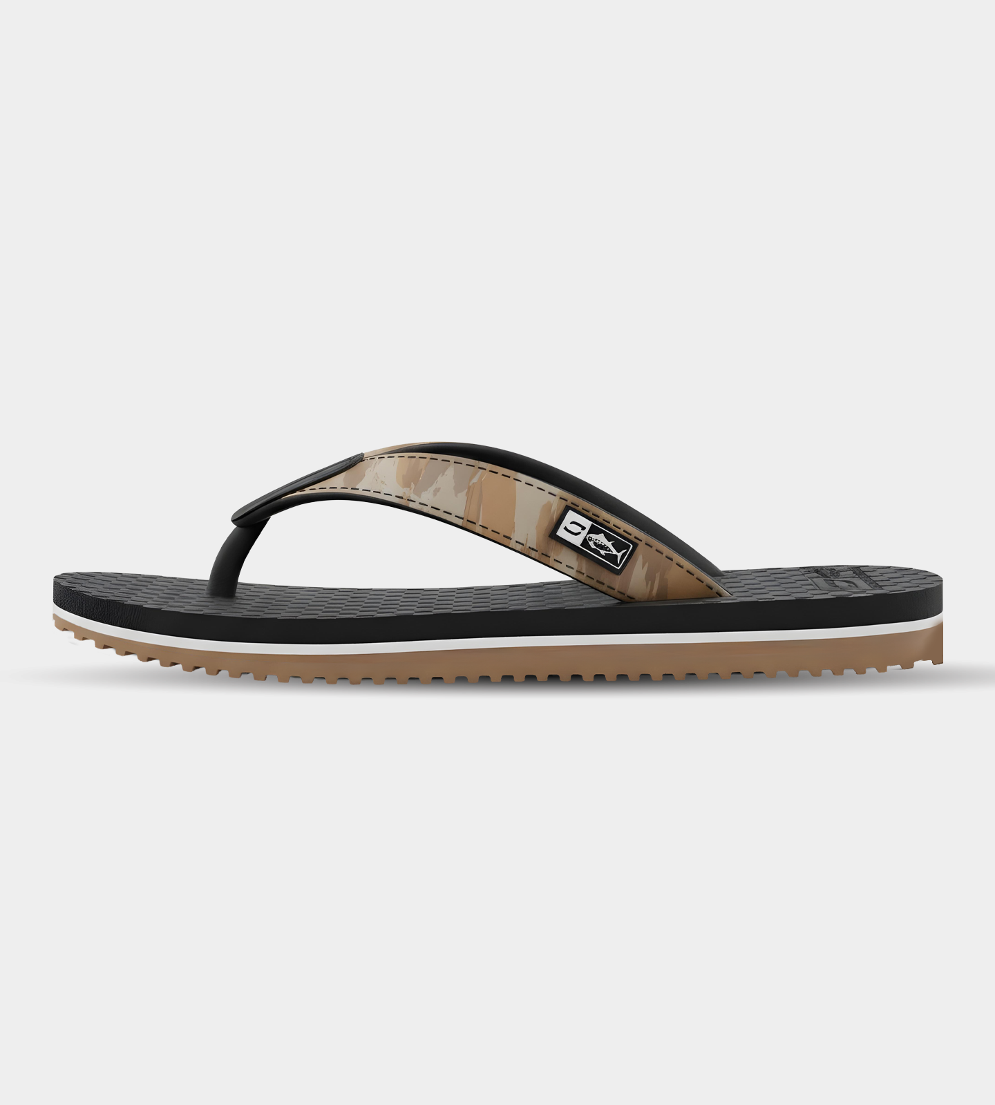CATCH AND CARRY FLIP FLOP - BRWON / BLACK