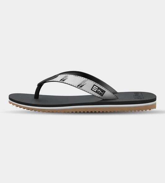 CATCH AND CARRY FLIP FLOP - WHITE / BLACK