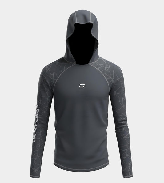 CHITA HOODIE UV SHIRT - CHARCOAL