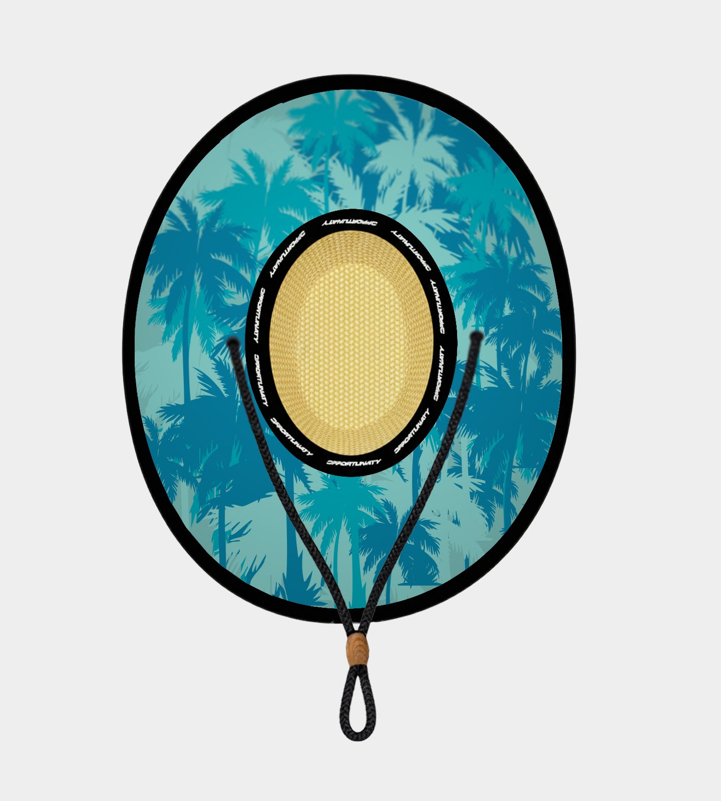 COCONUT COAST STRAW HAT - LIGHT TEAL