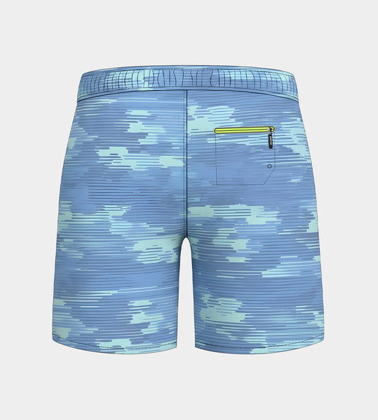 SEAHAZE SHORT - DENIM/LIME