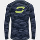 CAMO FISH NECK GAITOR - NAVY
