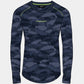 CAMO FISH UV SHIRT- NAVY
